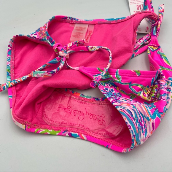 Lilly Pulitzer Bryon Bikini Bottom Pink Isle Shell Me Something Good Size 10 NEW - Picture 5 of 6